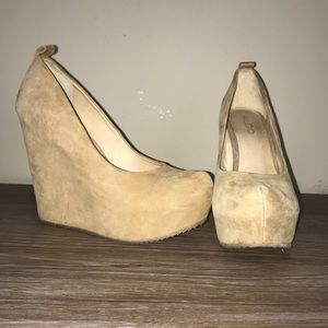 Suede Platform Wedges